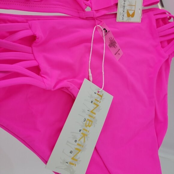 Tini  Bikini Hot Pink Bikini Set - Picture 3 of 3